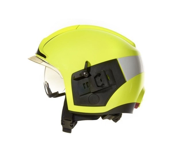 Zásahová přilba Dräger HPS7000 PRO H1 zlatý štít, žlutá fluorescenční